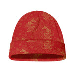 Chinese Koi Fish Pattern Print Beanie