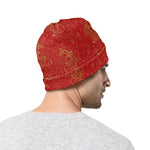 Chinese Koi Fish Pattern Print Beanie