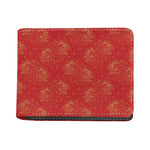 Chinese Koi Fish Pattern Print Bifold Wallet