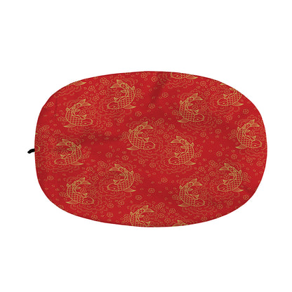 Chinese Koi Fish Pattern Print Car Side Mirror Covers