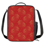 Chinese Koi Fish Pattern Print Crossbody Lunch Bag