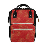 Chinese Koi Fish Pattern Print Diaper Bag