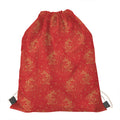 Chinese Koi Fish Pattern Print Drawstring Bag