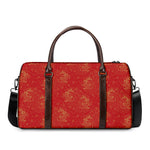 Chinese Koi Fish Pattern Print Duffle Bag