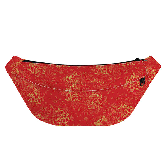 Chinese Koi Fish Pattern Print Fanny Pack