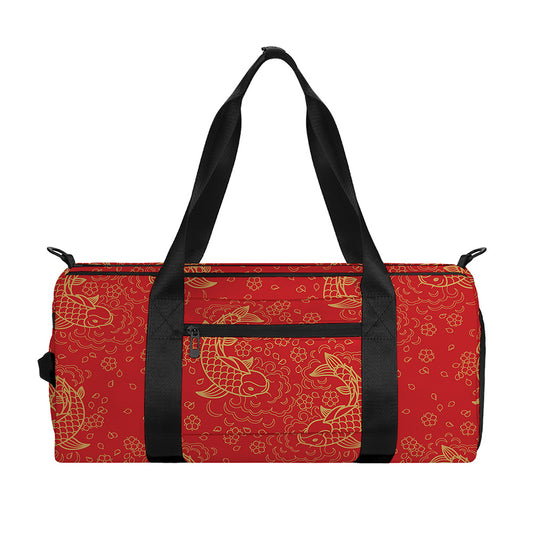 Chinese Koi Fish Pattern Print Gym Bag