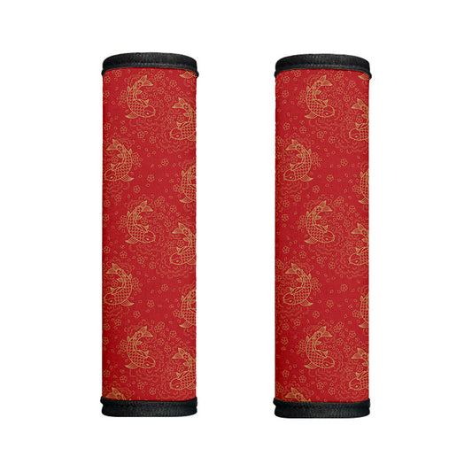 Chinese Koi Fish Pattern Print Handle Covers