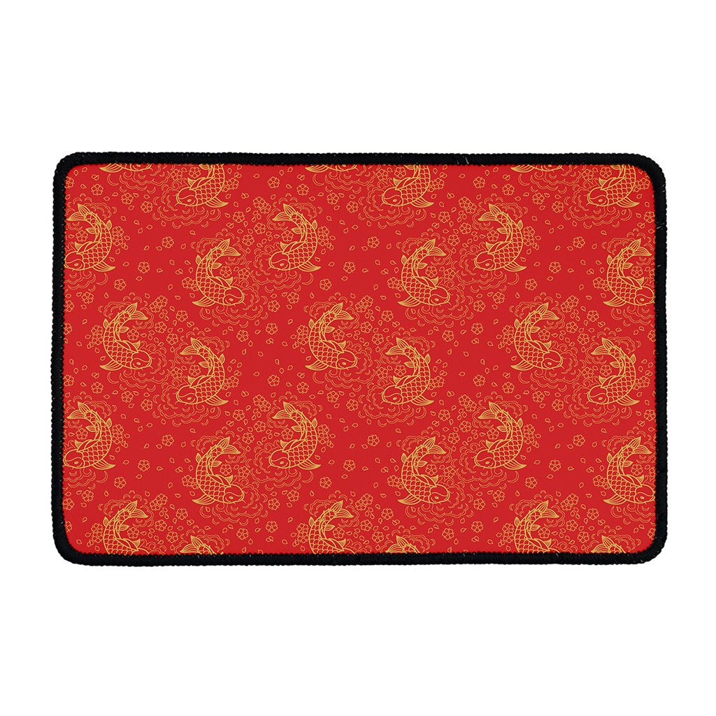 Chinese Koi Fish Pattern Print Kitchen Mat