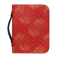 Chinese Koi Fish Pattern Print Leather Bible Cover