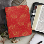 Chinese Koi Fish Pattern Print Leather Bible Cover
