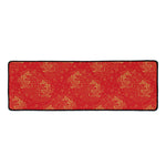 Chinese Koi Fish Pattern Print Long Kitchen Mat