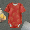 Chinese Koi Fish Pattern Print Men's Bodysuit