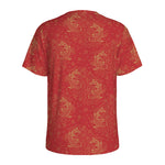 Chinese Koi Fish Pattern Print Men's Sports T-Shirt