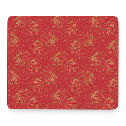 Chinese Koi Fish Pattern Print Mouse Pad