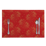 Chinese Koi Fish Pattern Print Placemat