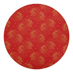 Chinese Koi Fish Pattern Print Round Blanket