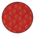 Chinese Koi Fish Pattern Print Round Floor Mat