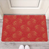 Chinese Koi Fish Pattern Print Rubber Doormat