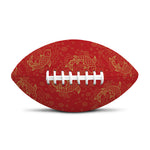 Chinese Koi Fish Pattern Print Rugby Ball