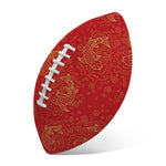 Chinese Koi Fish Pattern Print Rugby Ball