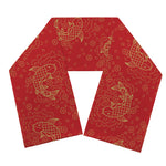 Chinese Koi Fish Pattern Print Scarf