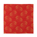 Chinese Koi Fish Pattern Print Silk Bandana