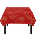 Chinese Koi Fish Pattern Print Tablecloth