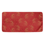 Chinese Koi Fish Pattern Print Towel