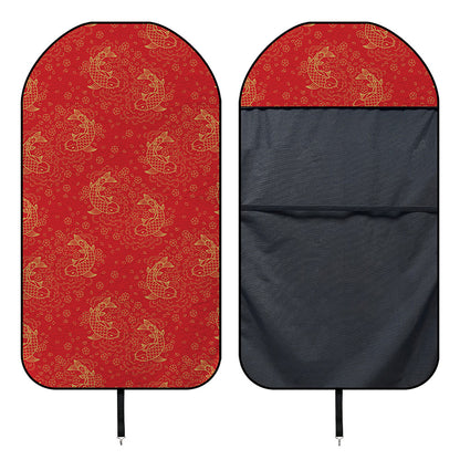 Chinese Koi Fish Pattern Print Waterproof Car Seat Cover