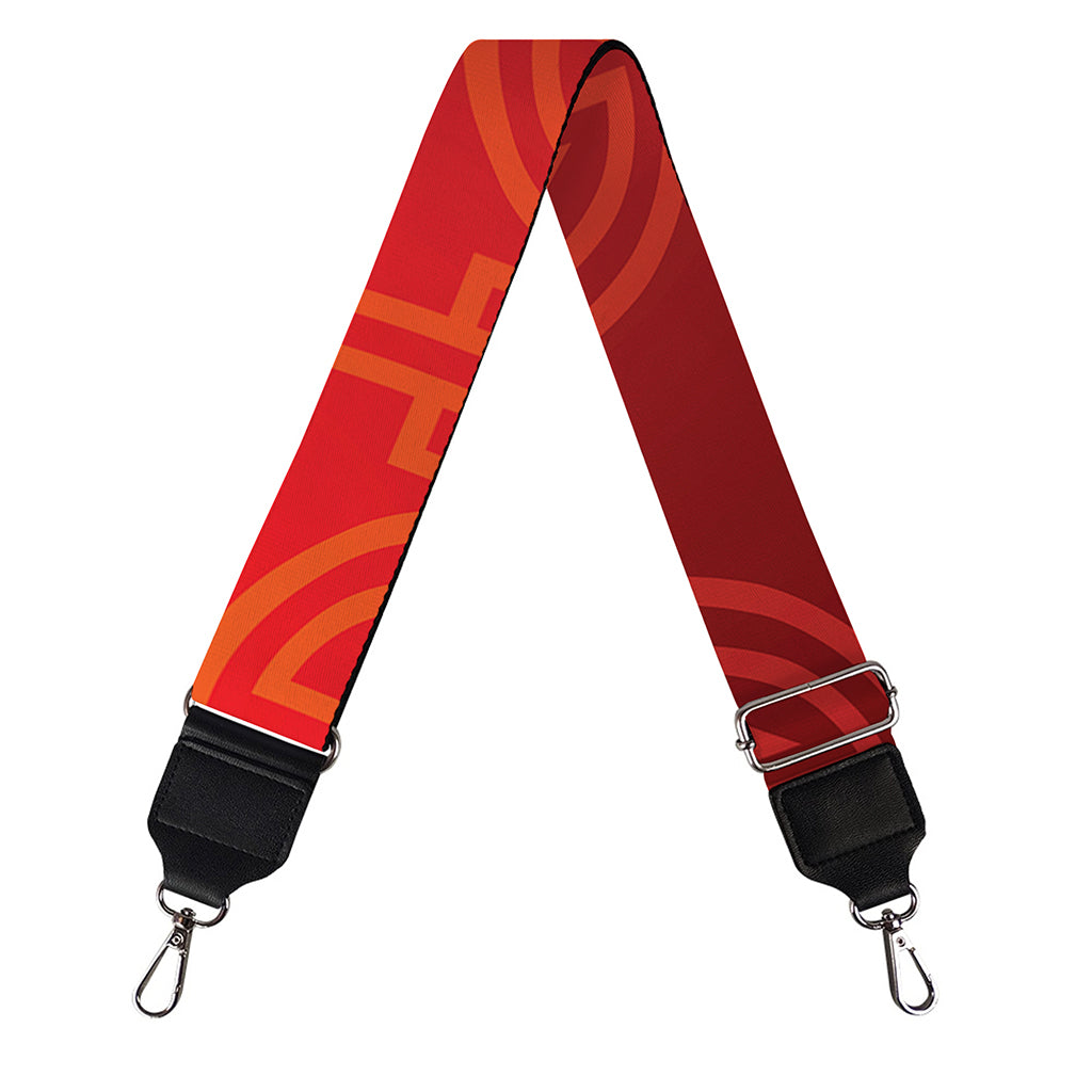 Chinese Lu Symbol Pattern Print Bag Strap
