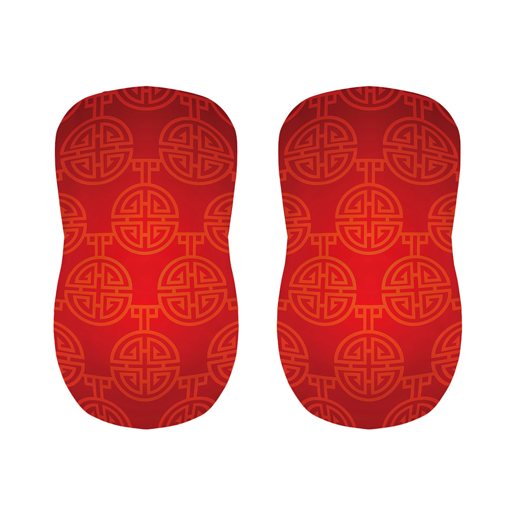 Chinese Lu Symbol Pattern Print Bar Stool Covers