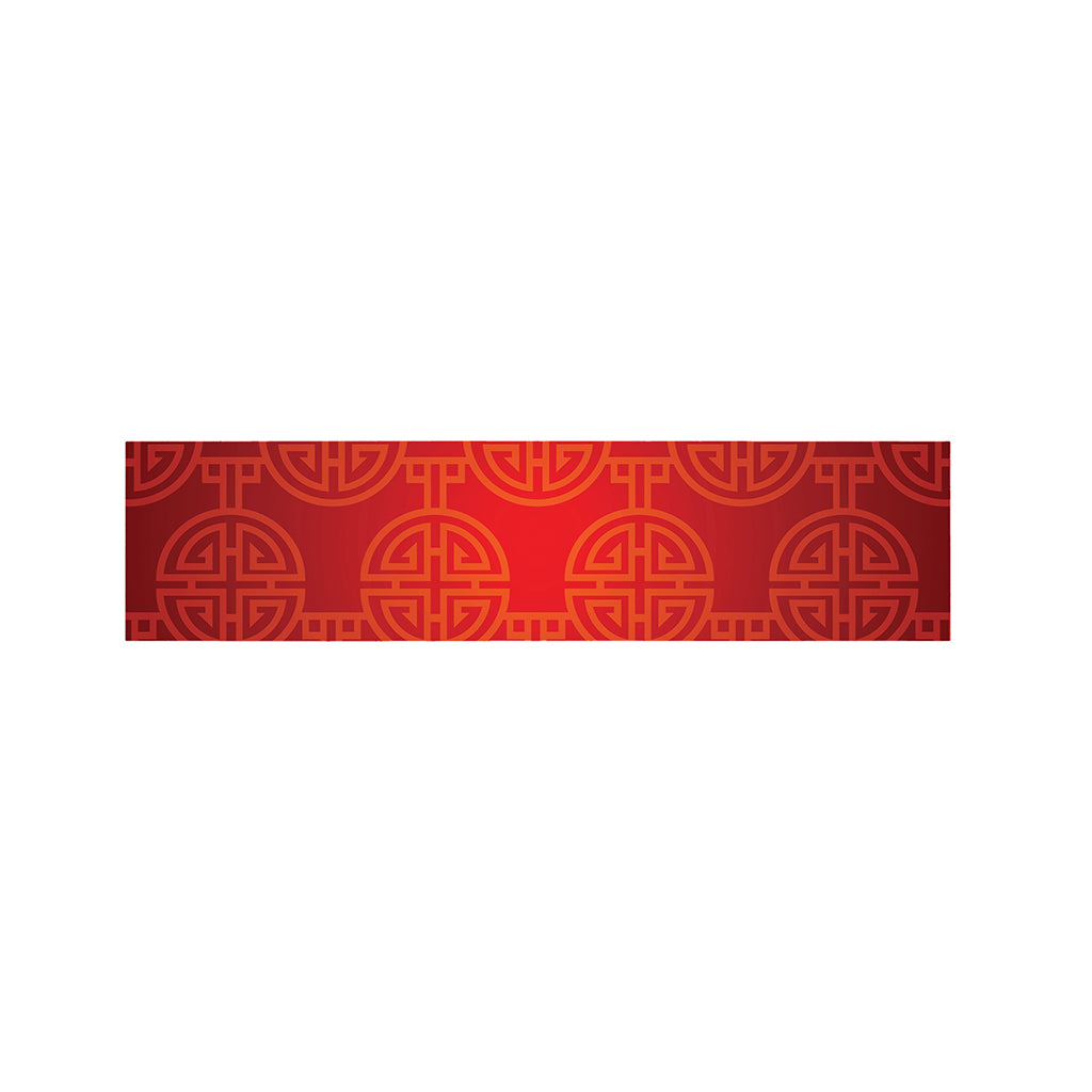 Chinese Lu Symbol Pattern Print Bed Runner