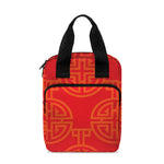 Chinese Lu Symbol Pattern Print Bible Tote Bag