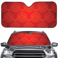 Chinese Lu Symbol Pattern Print Car Windshield Sun Shade