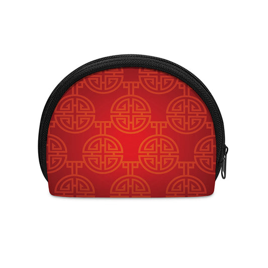 Chinese Lu Symbol Pattern Print Coin Purse