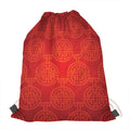 Chinese Lu Symbol Pattern Print Drawstring Bag