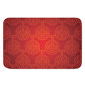 Chinese Lu Symbol Pattern Print Indoor Door Mat