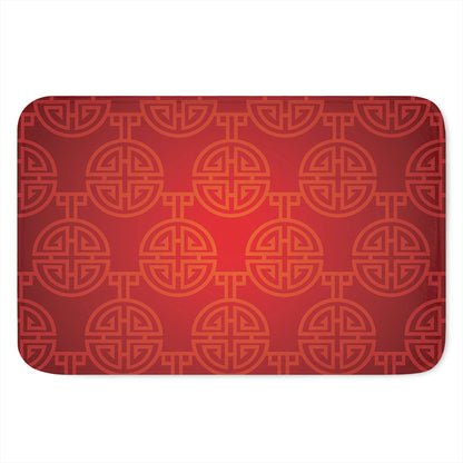 Chinese Lu Symbol Pattern Print Indoor Door Mat