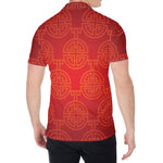 Chinese Lu Symbol Pattern Print Men's Shirt