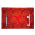 Chinese Lu Symbol Pattern Print Placemat