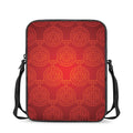 Chinese Lu Symbol Pattern Print Rectangular Crossbody Bag
