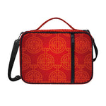 Chinese Lu Symbol Pattern Print Shoulder Strap Bible Bag