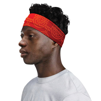 Chinese Lu Symbol Pattern Print Sports Headband