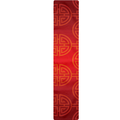 Chinese Lu Symbol Pattern Print Table Runner