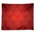 Chinese Lu Symbol Pattern Print Tapestry