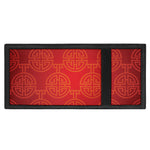 Chinese Lu Symbol Pattern Print Trifold Wallet