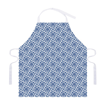 Chinese Luck Symbol Pattern Print Adjustable Apron