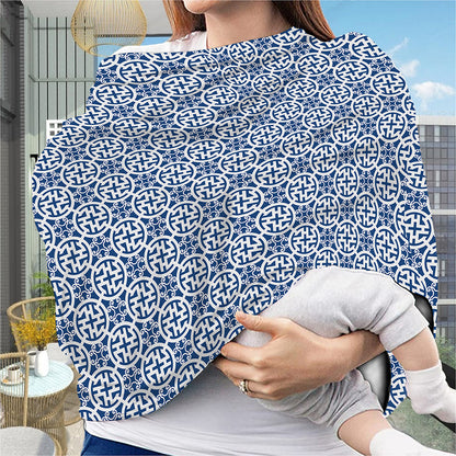 Chinese Luck Symbol Pattern Print Baby Seat Cover