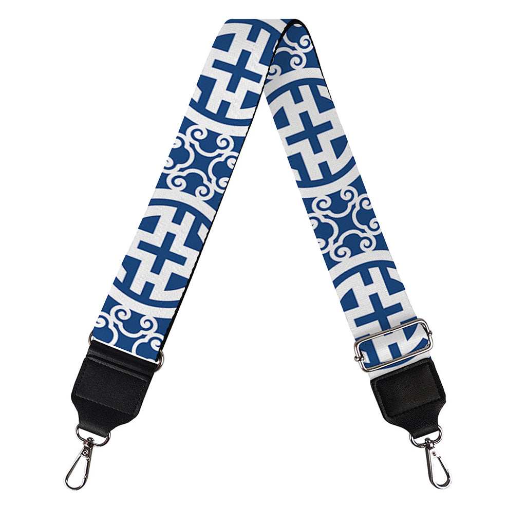 Chinese Luck Symbol Pattern Print Bag Strap