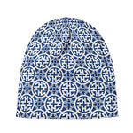 Chinese Luck Symbol Pattern Print Beanie